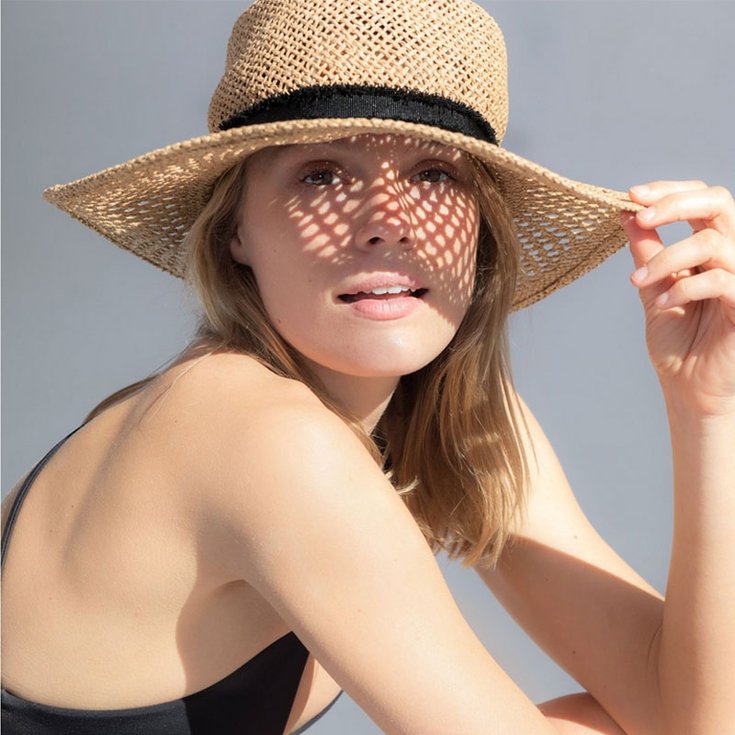 Hurley Chapeaux Chapeau Femme Hurley Santa Rosa Floppy Derrière