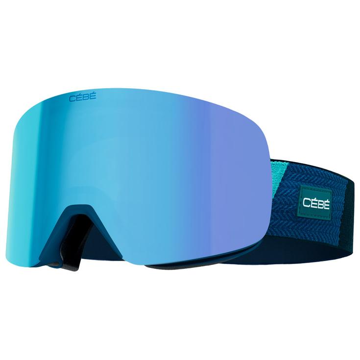 Cebe Masque de Ski Striker 2 L Heritage Blue Dark Grey Revo Flash Blue Présentation