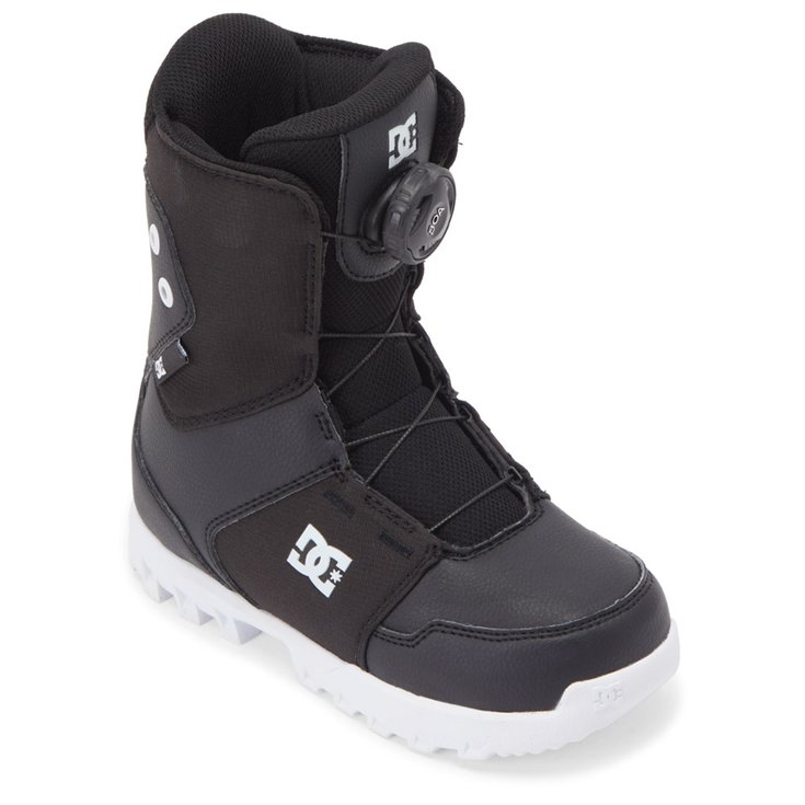 DC Boots Youth Scout Boa Black White Présentation