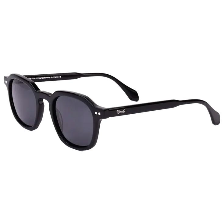 Binocle Eyewear Lunettes de soleil Cancun Shiny Black Gradient Grey Polarized Présentation