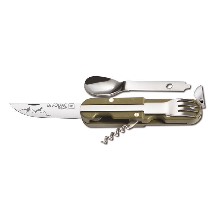 TB Outdoor Couteaux (couverts) Bivouac Set Alpes Edition Kaki Présentation