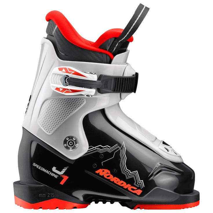 Nordica Chaussures de Ski Speedmachine J 1 Black Grey Red Côté