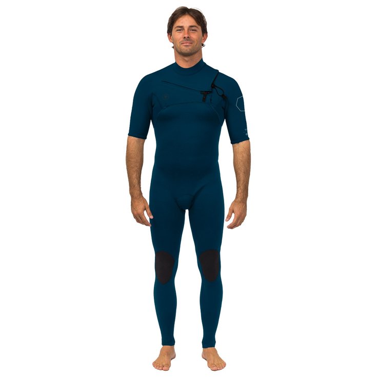 Vissla Combinaison Intégrale Manches Courtes High Seas II 2/2mm Front Zip Navy Présentation