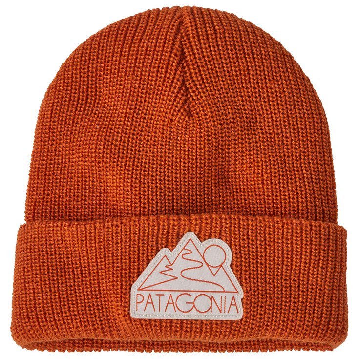 Patagonia Bonnet Kid's Logo Beanie Z's and S's Redtail Rust Présentation