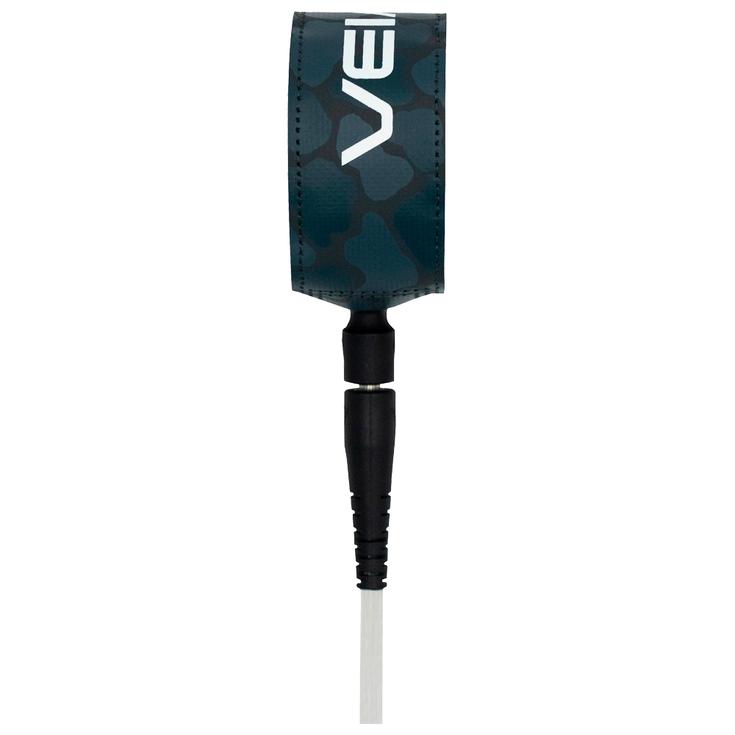 Veia Leash Surf Pro Comp Florence Camo - Night / Clear Cord Présentation
