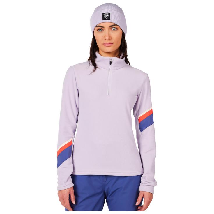 Rossignol Polaire W Strawpile Fleece Half Zip Galactic Lilac Présentation