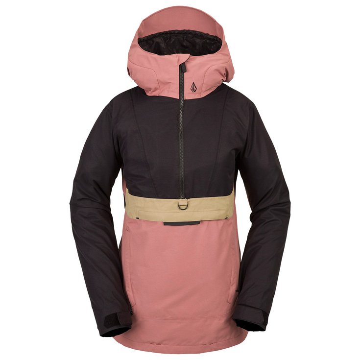 Volcom Blouson Ski Ashfield Pullover Earth Pink Présentation