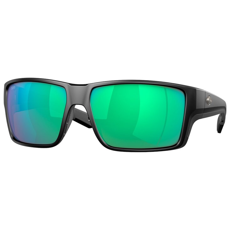 Costa Del Mar Lunettes de soleil Reefton Pro Matte Black Green Mirror Polarized Présentation