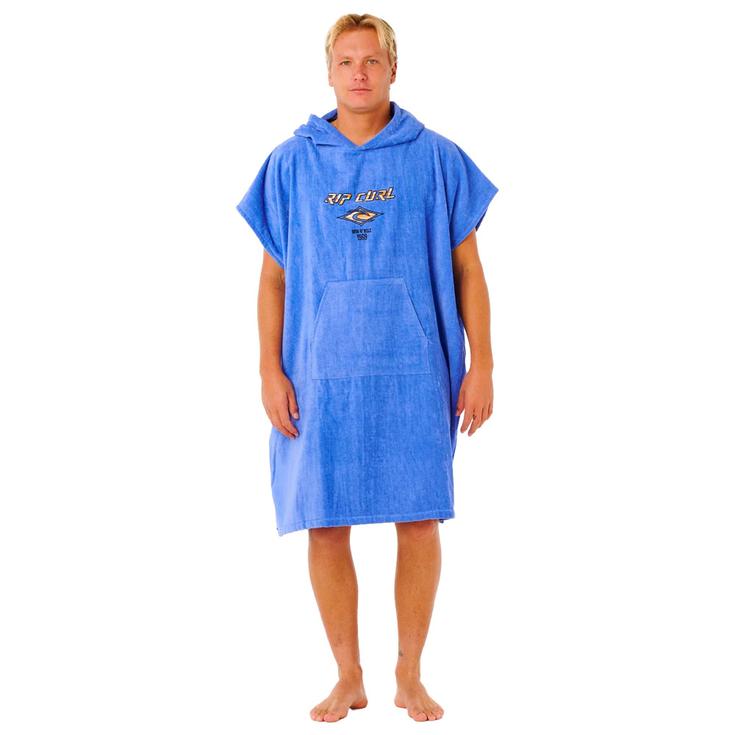 Rip Curl Poncho Surf Logo Hooded Towel Blue Haze Présentation