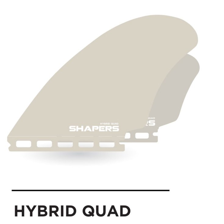 Shapers Ailerons Surf Hybrid Keel ProGlass Quad - Single Tab - 4 Dérives Présentation