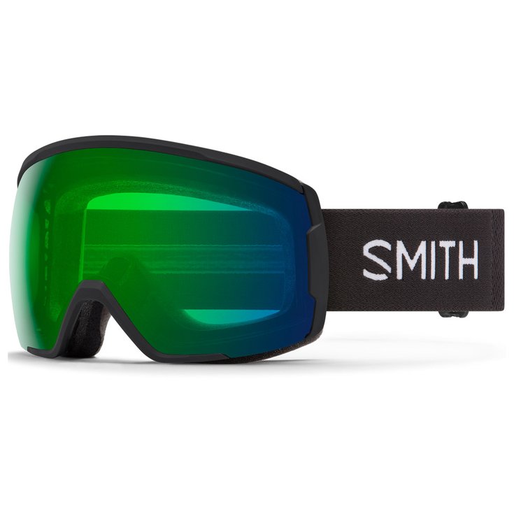 Smith Masque de Ski Proxy Black Chromapop Everyday Green Mirror Présentation