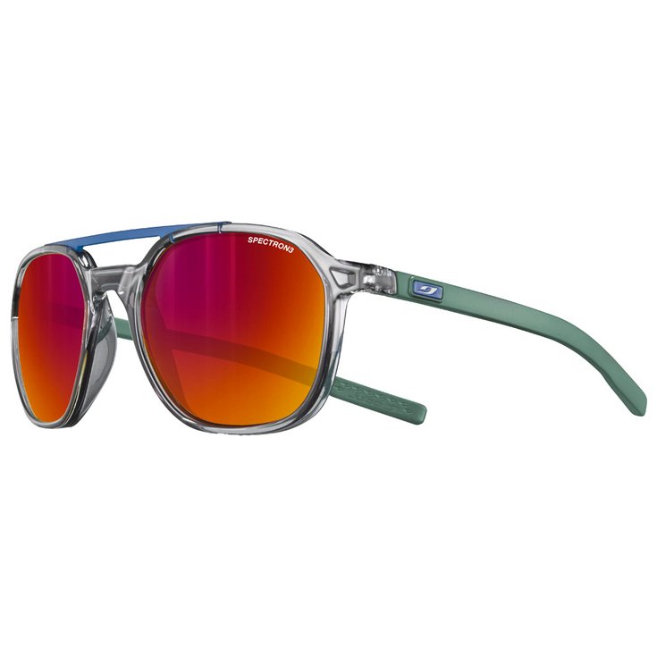 Julbo Lunettes de soleil Slack Translucide Brillant Gris Vert Spectron 3 Présentation