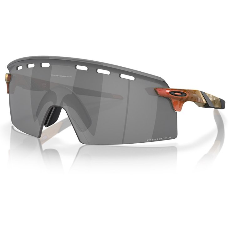 Oakley Lunettes de soleil Encoder Strike Vented Matte Red Gold Colorshift Prizm Black Présentation