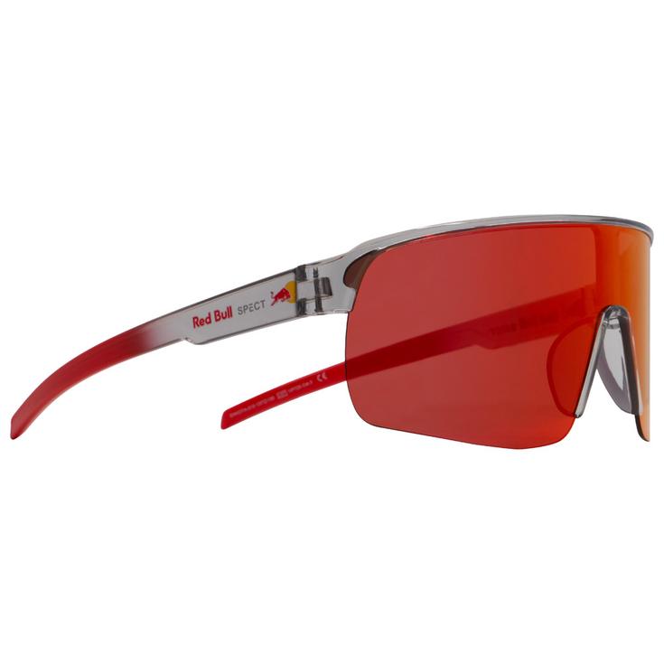 Red Bull Spect Lunettes de soleil Dakota Shiny X'Tal Light Grey Brown Red Orange Mirror Présentation