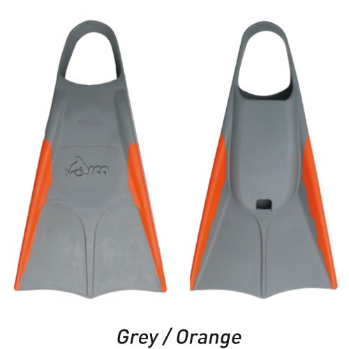 Orca Palmes Bodyboard Fins - Grey / Orange Profil