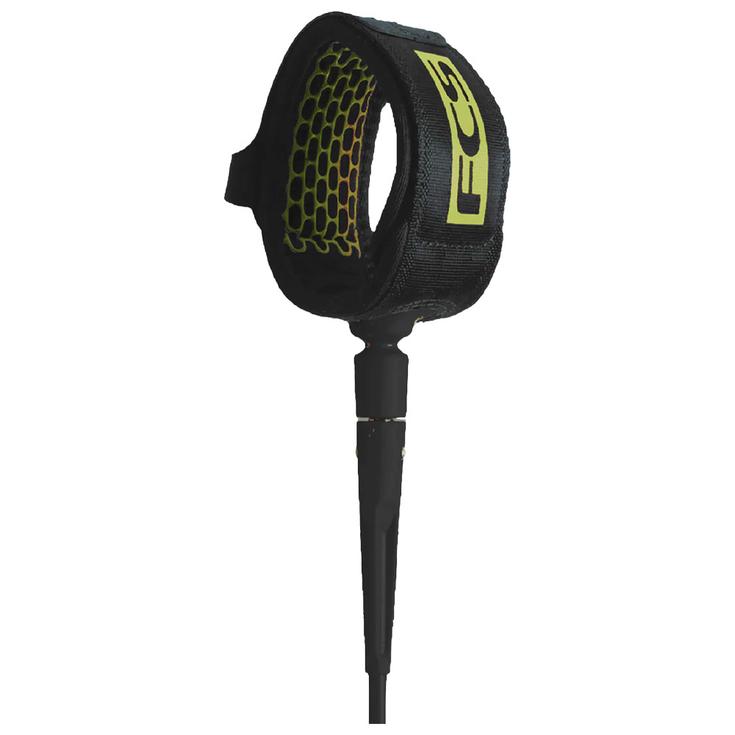 Fcs Leash Surf 5' Comp Essential Leash Coal Lime Présentation