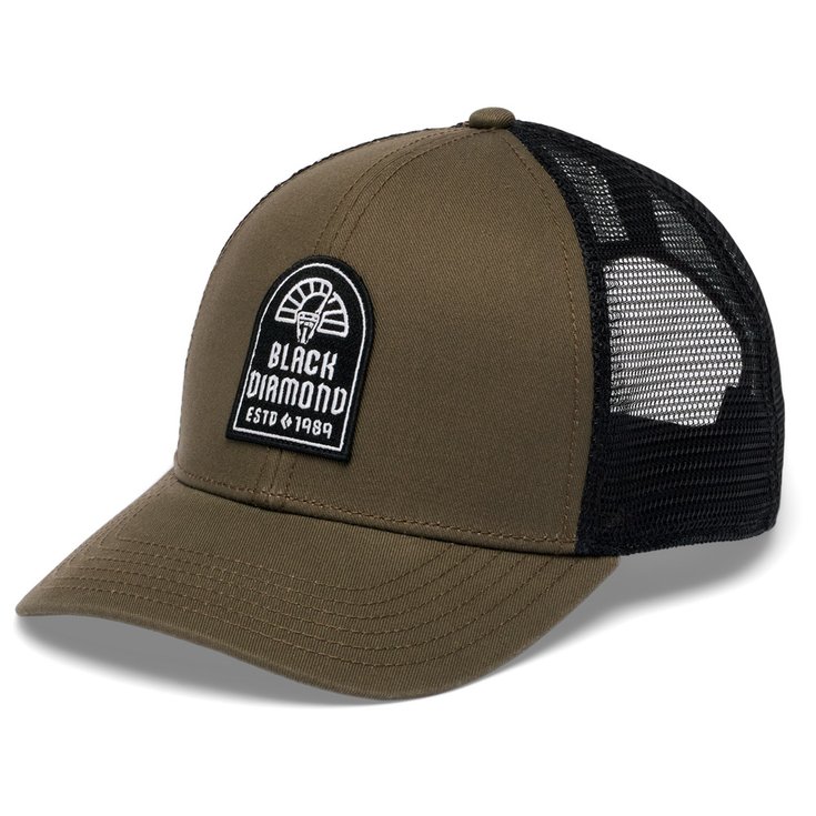 Black Diamond Casquettes Bd Trucker Hat Basalt Black Black Cam Patch Présentation