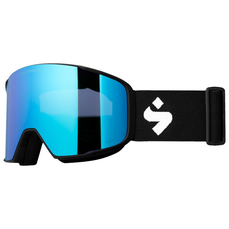 Sweet Protection Masque de Ski Boondock Rig Reflect Matte Black Rig Aquamarine Présentation