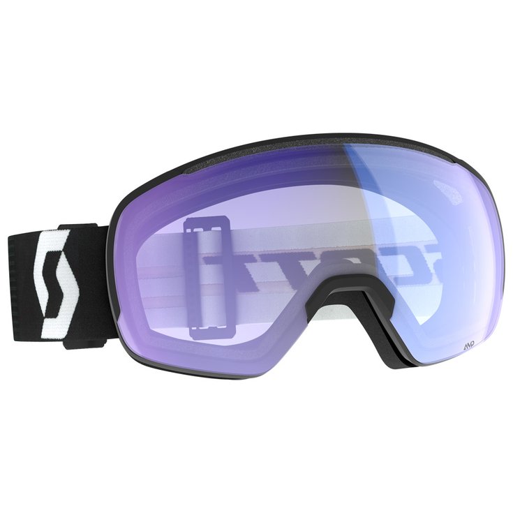 Scott Masque de Ski Sphere Otg Mineral Black White Illuminator Blue Chrome Présentation