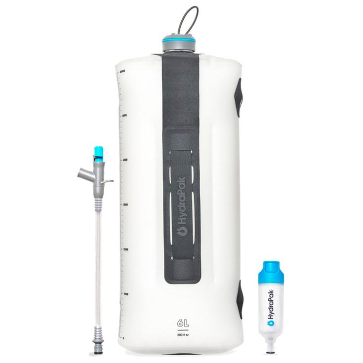 Hydrapak Réservoir à eau Seeker+ 6L Gravity Filter Kit Clear Présentation