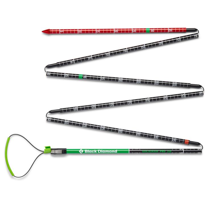 Black Diamond Sonde Quickdraw Pro Probe 240 Black Green Présentation