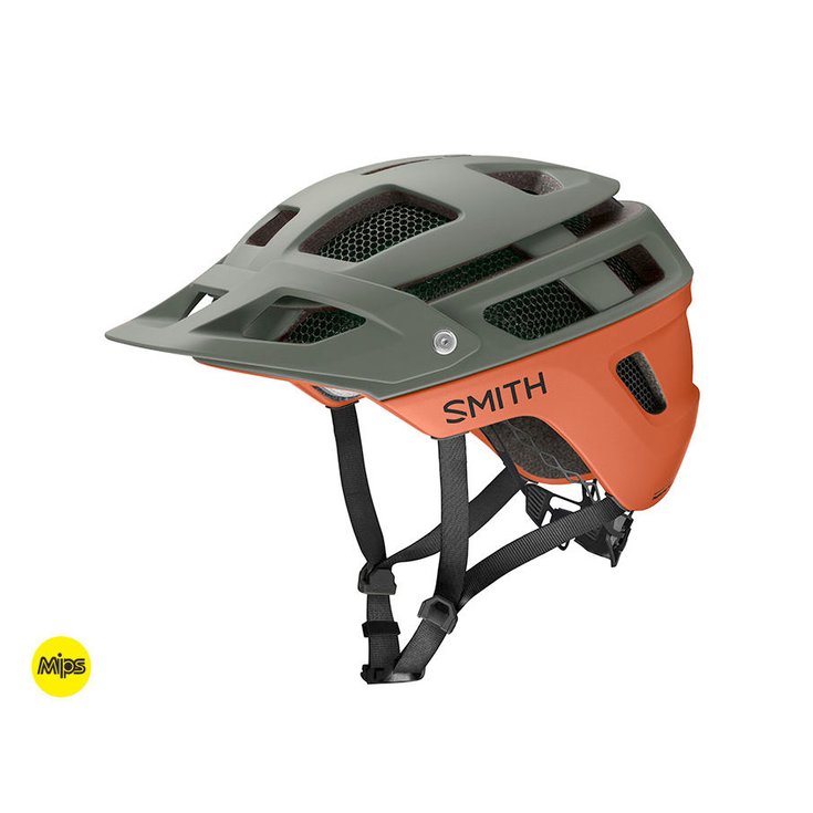 Smith Casque VTT Bike Forefront 2 - Matte Sage / Red Rock Côté