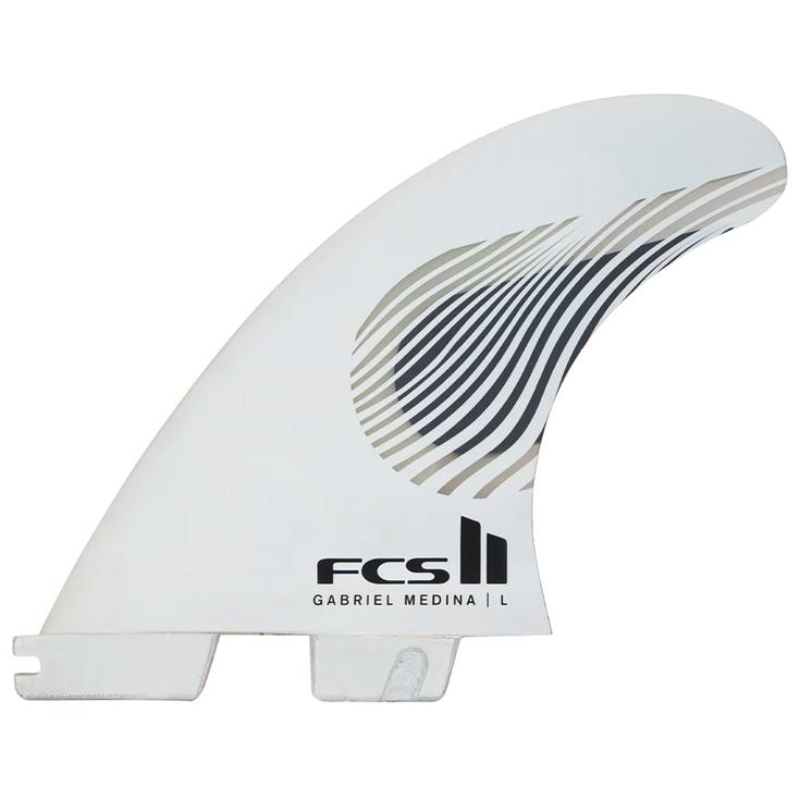 Fcs Ailerons Surf II Gabriel Medina Pc Tri Fins Black/ White Présentation