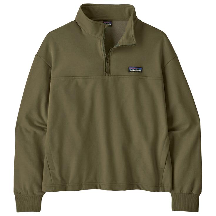 Patagonia Pull W's Ahnya 1/4 Zip Basin Green Présentation