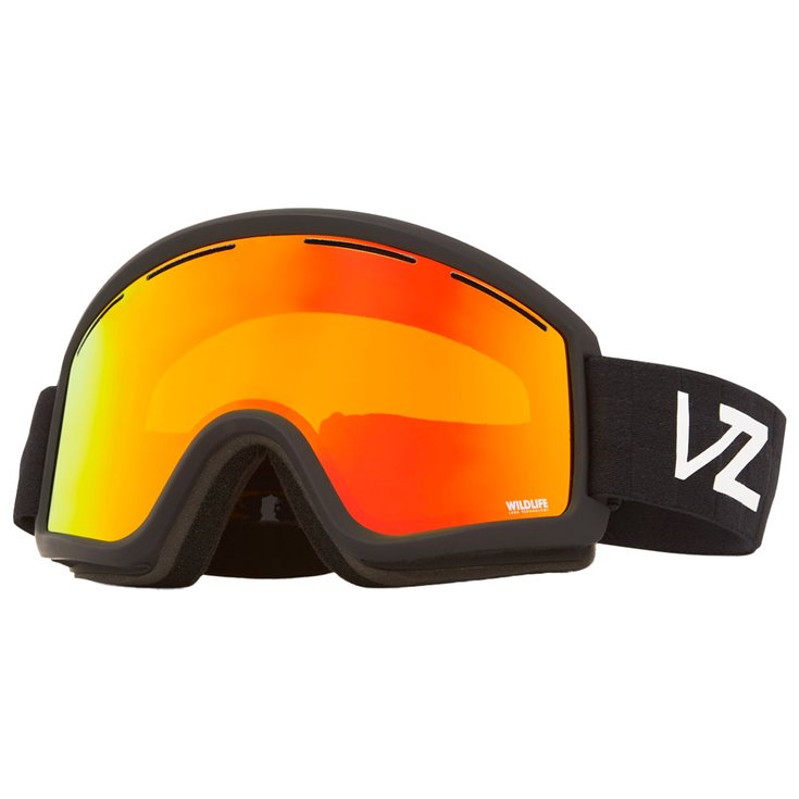Von Zipper Masque de Ski Cleaver Black Satin Wildlife Fire Chrome + Clear Fire Chrome Présentation