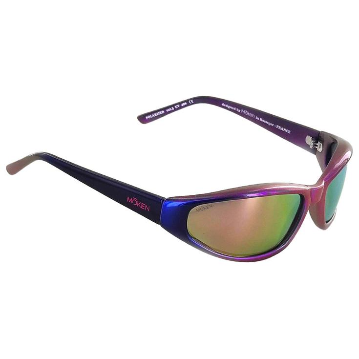 Moken Vision Lunettes de soleil Kutbak Purple Gold Pink Polarized Présentation