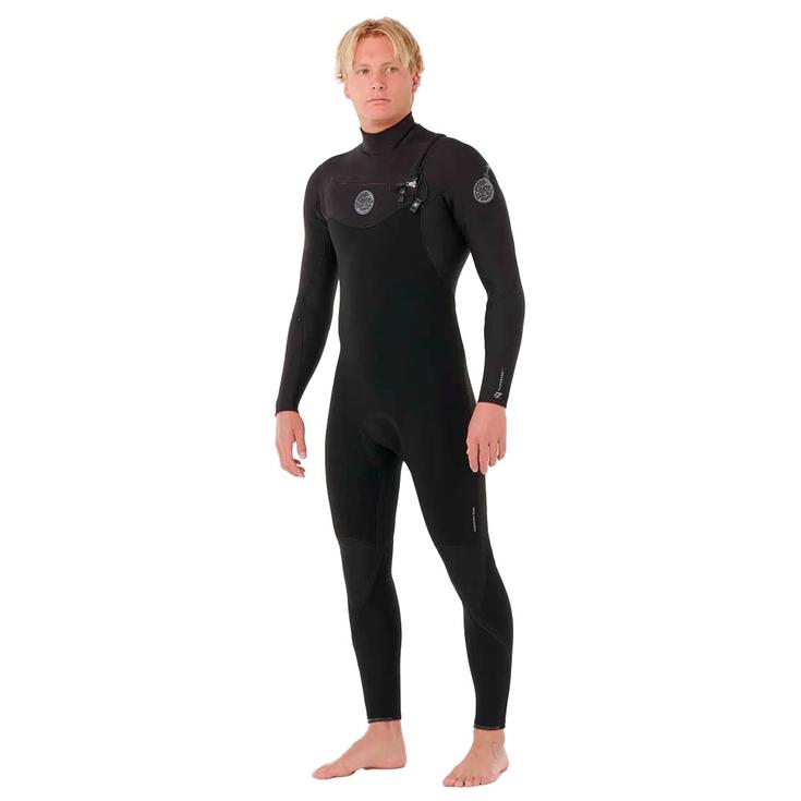 Rip Curl Combinaison Intégrale Flashbomb Chest Zip 3/2 Black Présentation