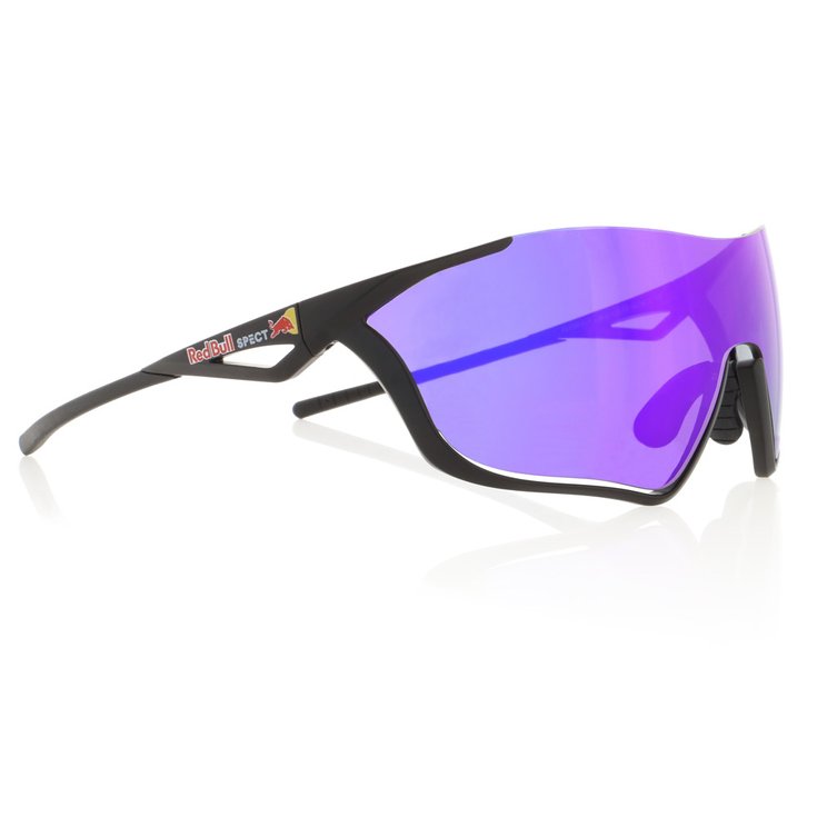 Red Bull Spect Lunettes de soleil Flow-004 Black-Grey With Purple Mirror Présentation