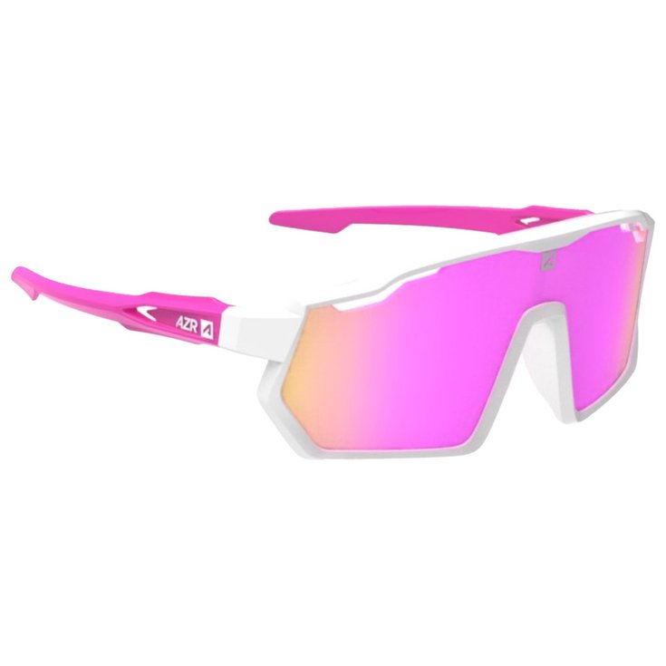 AZR Lunettes de soleil Pro Race Jr Rx Blanche Rose Vernie Multicouche Rose Présentation