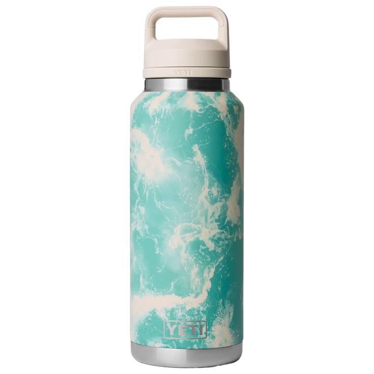Yeti Gourde Rambler 46 Oz (1,4L) Seafoam Pattern Présentation