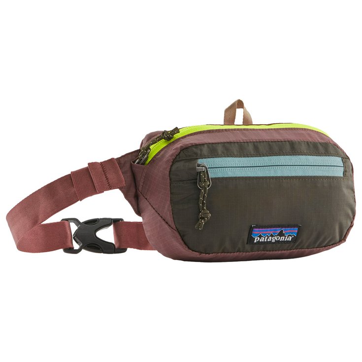Patagonia Sac banane Ultralight Black Hole Mini Hip Pack Patchwork Pine Needle Green Présentation
