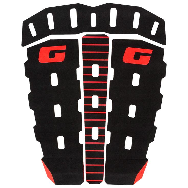 Fcs Pad Surf Modern Heritage Tail Pad Black / Red Présentation