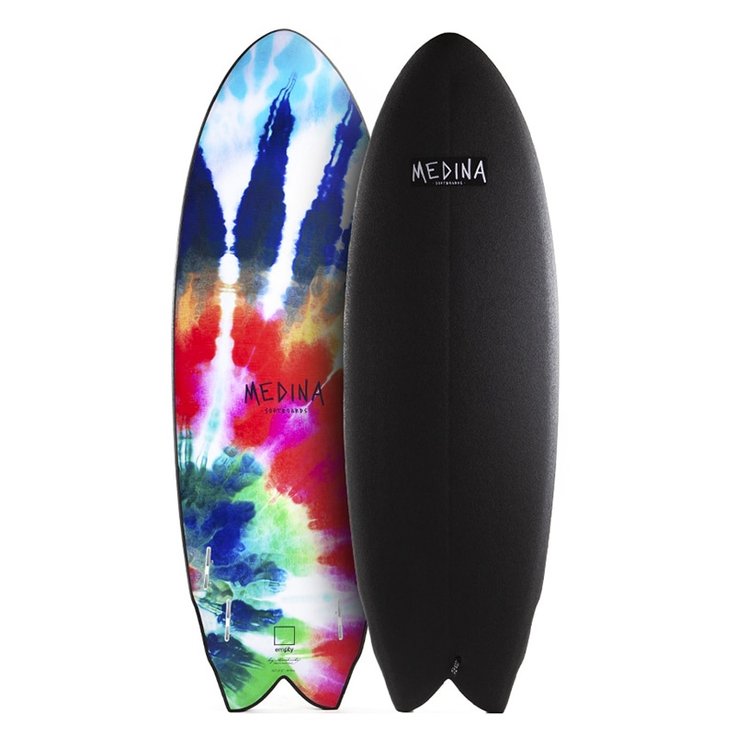 Medina Softboards Board Surf Planche de Surf en Mousse Medina Softboard Feather - 5'6'' / 168 cm - Sans Côté