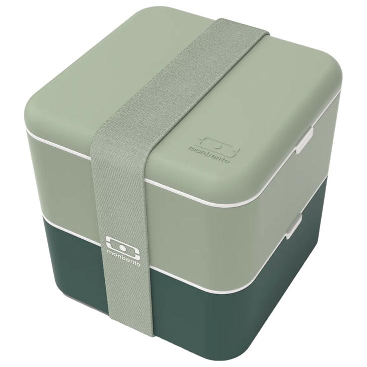 monbento Boîte Alimentaire Square 1.7L Green Bicolor Présentation