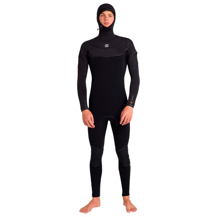 Billabong Combinaison Surf 5/4 Furnace Ultra Gullwing Hooded Black Présentation