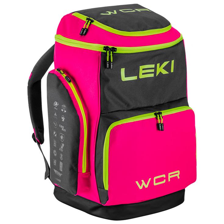 Leki Housse chaussures Skiboot Bag Wcr 85L Neon Pink Black Neon Yellow Présentation