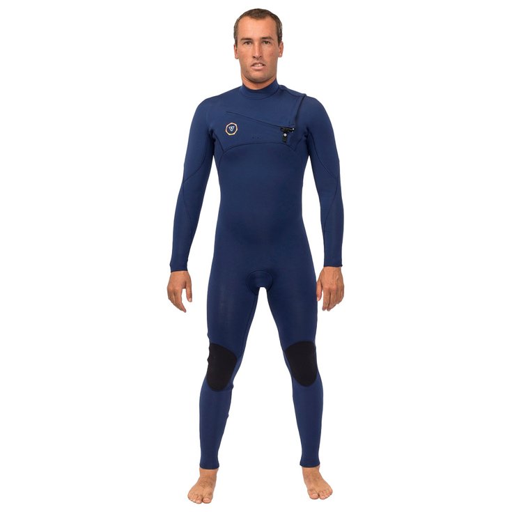 Vissla Combinaison Intégrale 7 Seas 4/3 Front Zip Naval Présentation