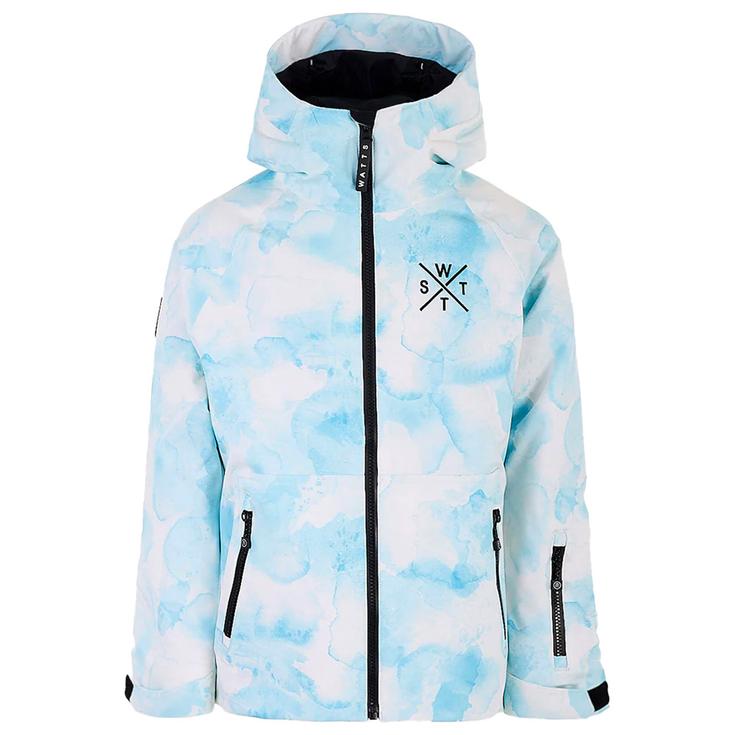 Watts Blouson Ski Arrow Junior Minimal Camo Blue Présentation