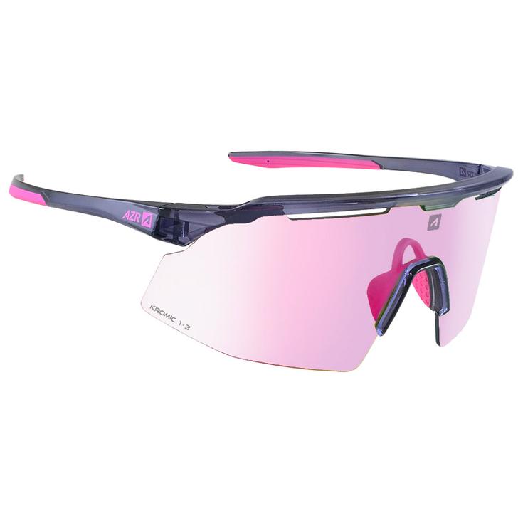 AZR Lunettes de soleil Iseran Crystale Violette Vernie Irisé Rose Présentation