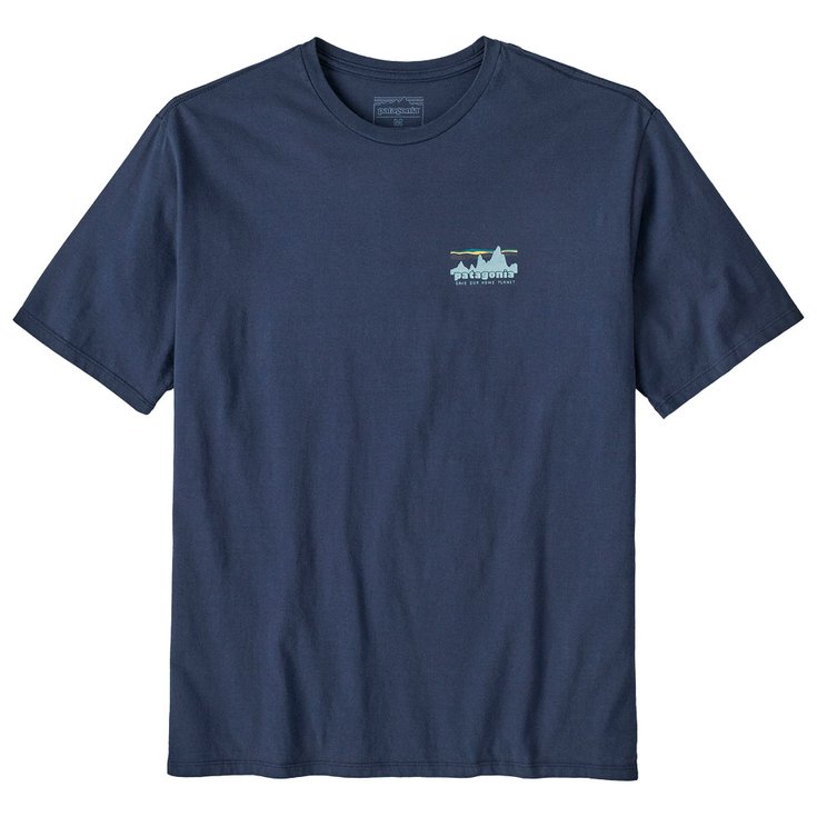 Patagonia Tee-shirt 73 Skyline Regenerative Organic Cotton New Navy Présentation
