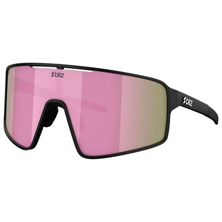 Bliz Lunettes de soleil P001S Matte Black Brown Pink Présentation