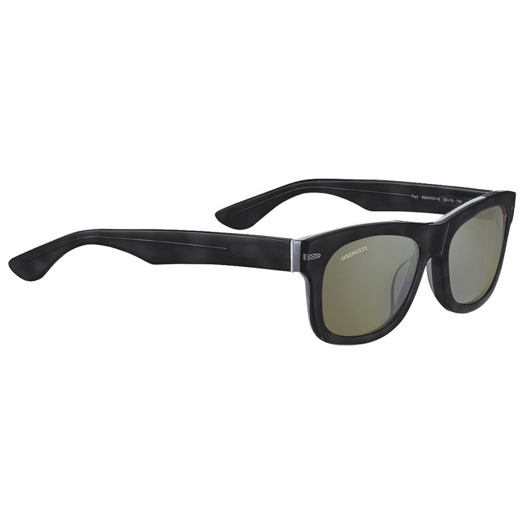 Serengeti Lunettes de soleil Foyt Shiny Black Transparent Layer 555nm Présentation