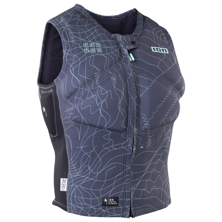 Ion Impact Vest Vector Vest Core Front Zip Distorted Grey Présentation