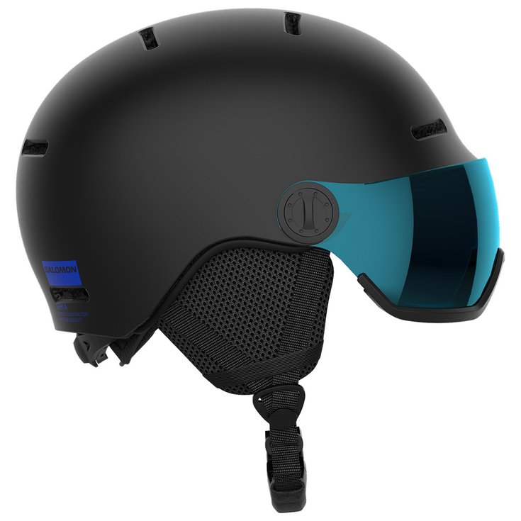Salomon Casque visière Orka Visor Black Flash Blue Présentation