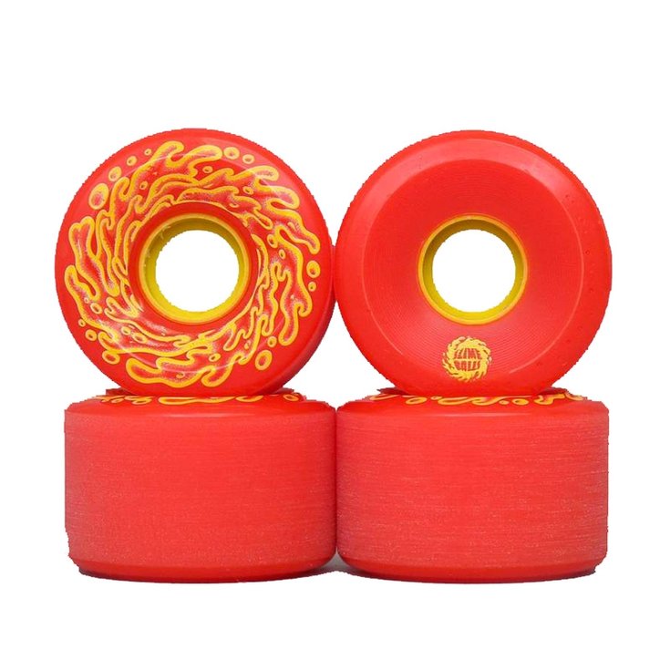 Lot De 4 Roues De Skate/longboard 78A 60x45mm Rouge + Roulements ABEC9 Et Entretoises - Setup Complet