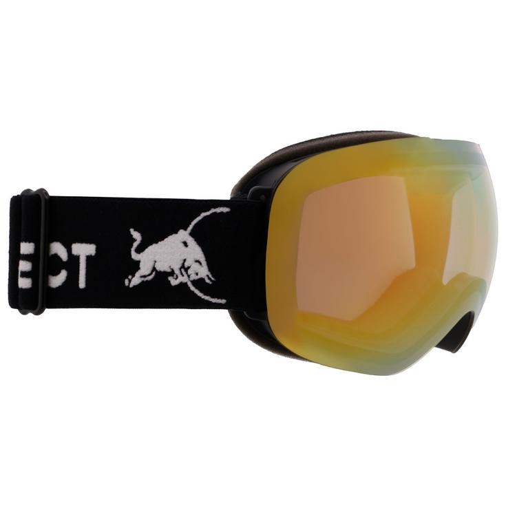 Red Bull Spect Masque de Ski Bent Matt Black Brown Gold Chrom-X Présentation